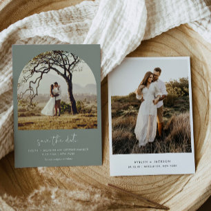 STELLA Bohemian Arch Photo Save The Date Invitation