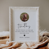 STELLA Dog Treat Bag, Biscuit Bar Pet Wedding Sign