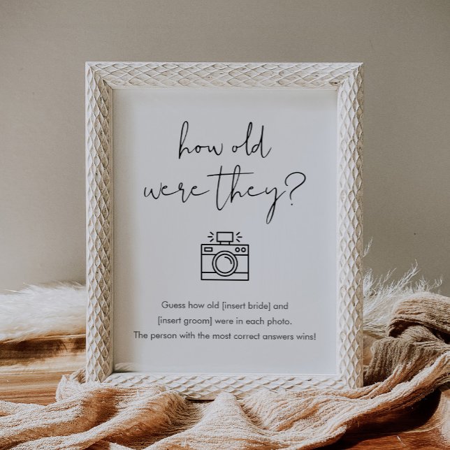 STELLA How Old Were They Bridal Shower Game Poster (Creator Uploaded)