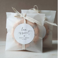 STELLA Love is Sweet Favor Autocollant 3" (feuille