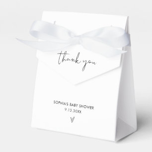 STELLA Modern Minimalist Baby Shower Favor Box