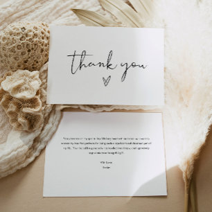 STELLA Modern Minimalist Thank You Card