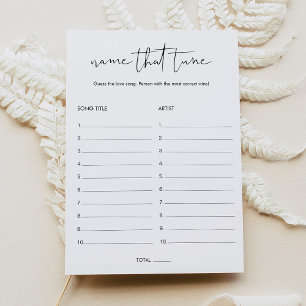 STELLA Name That Tune Bridal Shower Game Invitation