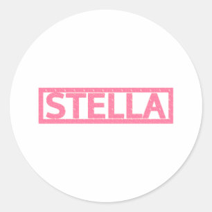 Stella Stamp Classic Round Sticker