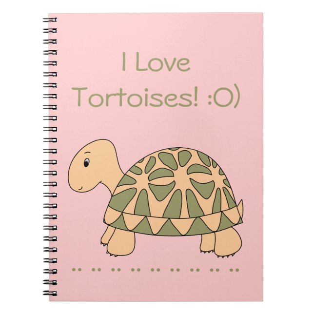 Stella Star Tortoise Notebook (pink) (Front)