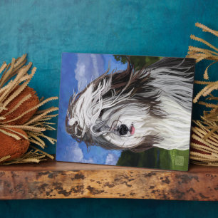 Stella the English Sheep Dog Plaque