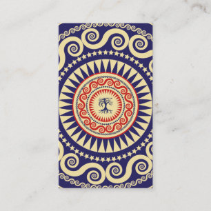 Stella Tree Navy And Red Business Card