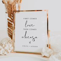 STELLA Wedding Cheese Table Sign, Cheese Lover