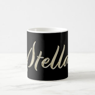 Stella white gold Handwriting Tasse Kaffeetasse Coffee Mug