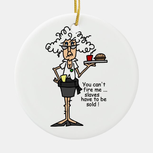 Stella With Attitude Humour Ceramic Ornament (Front)