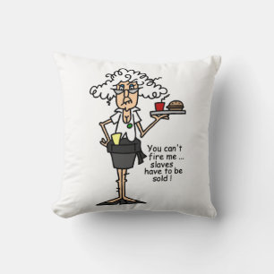 Stella With Attitude Humour Throw Pillow