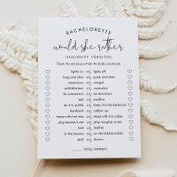 STELLA Would She Rather Naughty Bachelorette Game