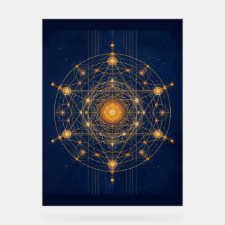 Stellar Alignment: The Geometry of Inner Light Acrylic Sign