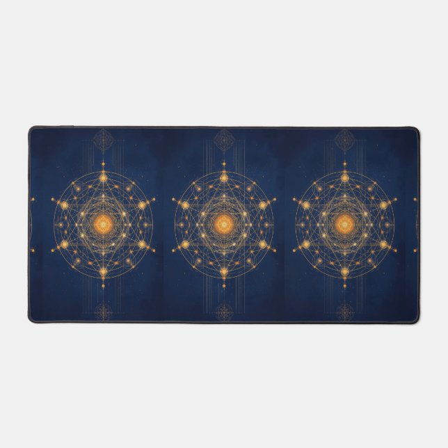 Stellar Alignment: The Geometry of Inner Light Desk Mat (Front)