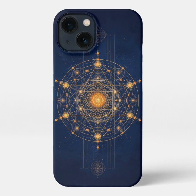 Stellar Alignment: The Geometry of Inner Light iPhone Case (Back)