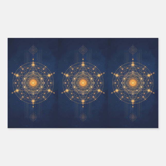 Stellar Alignment: The Geometry of Inner Light Sticker (Front)