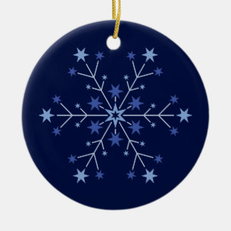 Stellar Beginnings:  Midnight Ceramic Ornament