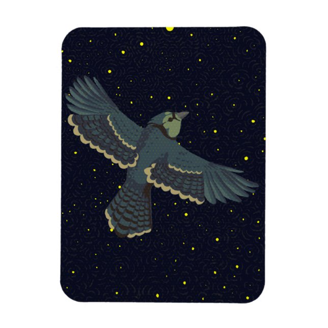 Stellar Blue Jay Magnet (Vertical)