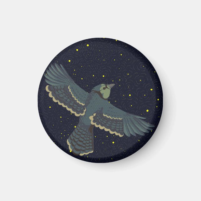 Stellar Blue Jay Magnet (Front)