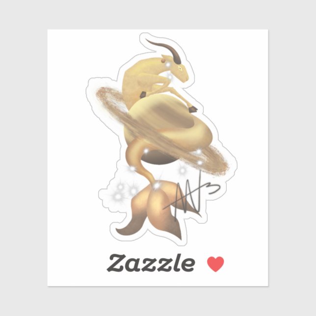 Stellar Capricorn Saturn Zodiac (Sheet)