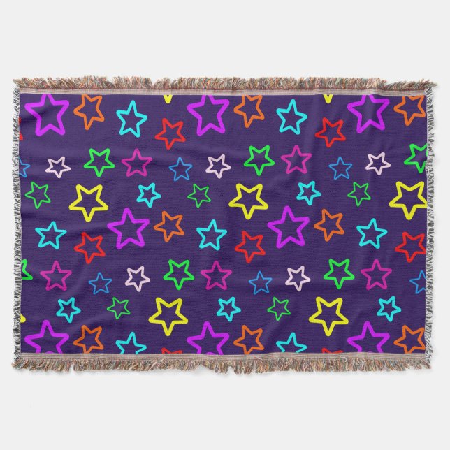Stellar Explosions Throw Blanket (Front)