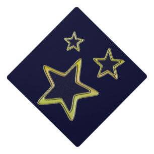 Stellar Gold Graduation Cap Topper