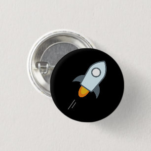 Stellar Lumens Round Button (Black)