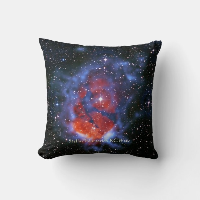 Stellar Nurseries RCW120 outer space picture Throw Pillow (Front)