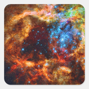 Stellar Nursery R136 in the Tarantula Nebula Square Sticker