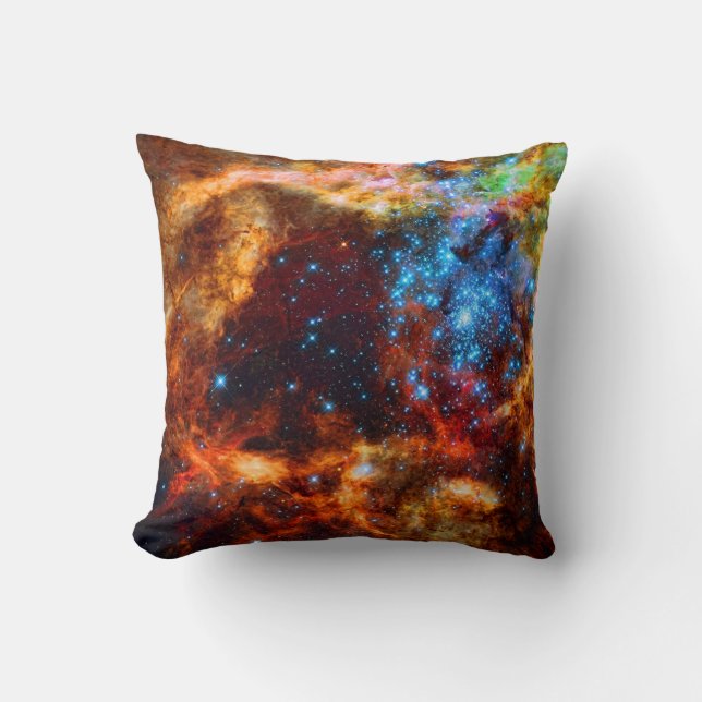 Stellar Nursery R136 in the Tarantula Nebula Throw Pillow (Front)