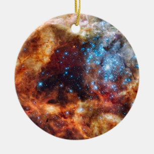 Stellar Nursery R136 Tarantula Nebula NASA Photo Ceramic Ornament