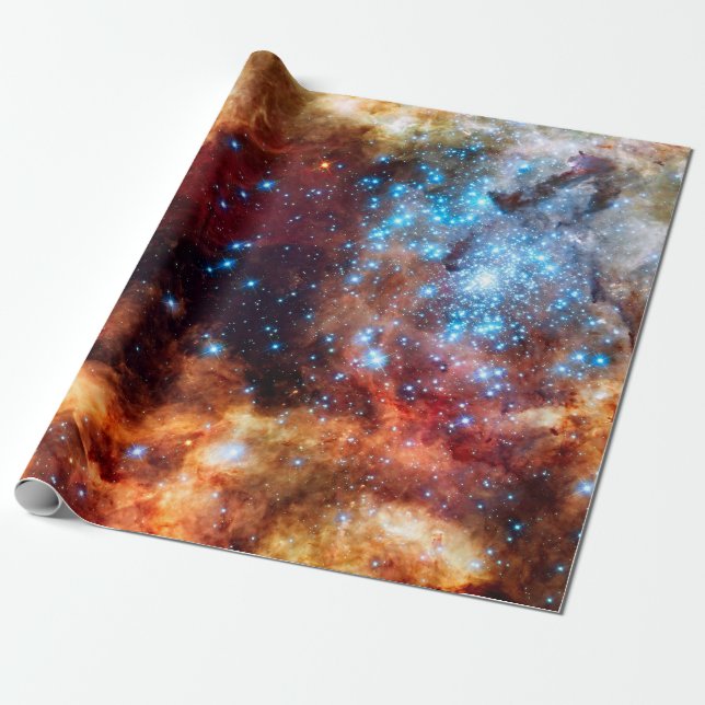 Stellar Nursery R136 Tarantula Nebula NASA Photo Wrapping Paper (Unrolled)