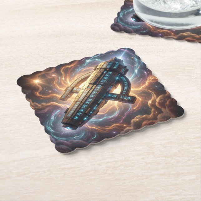 Stellar Path – Journey Through the Universe´5 Paper Coaster (Angled)