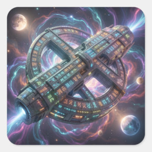 Stellar Path – Journey Through the Universe´8 Square Sticker