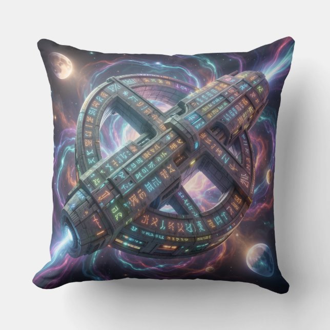 Stellar Path – Journey Through the Universe´8 Throw Pillow (Front)