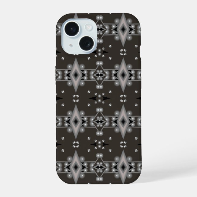 Stellar Performance Modern Abstract Art Design  iPhone 15 Case (Back)