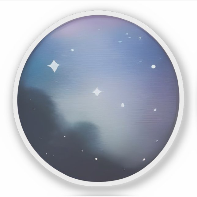 Stellar Serenity: Abstract Starry Night (Front)