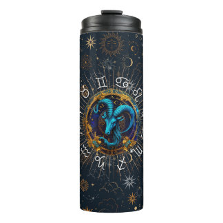 Stellar Sipper - Capricorn Zodiac Thermal Tumbler
