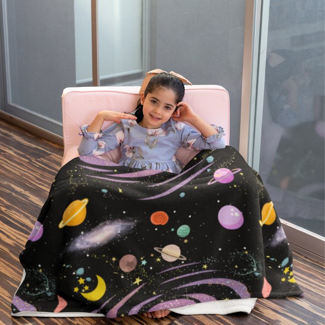 Stellar Slumber Galactic Dreams Fleece Blanket (Creator Uploaded)