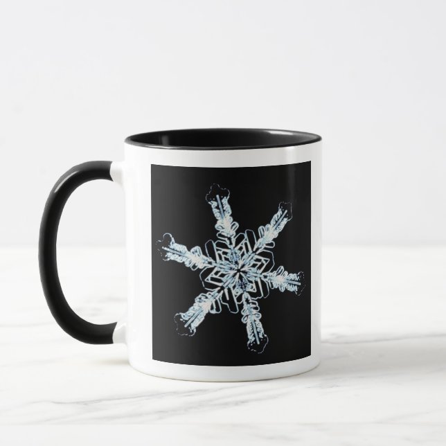 Stellar snow crystal mug (Left)