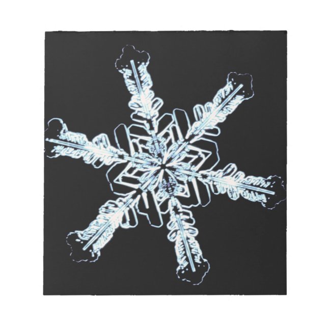 Stellar snow crystal notepad (Front)