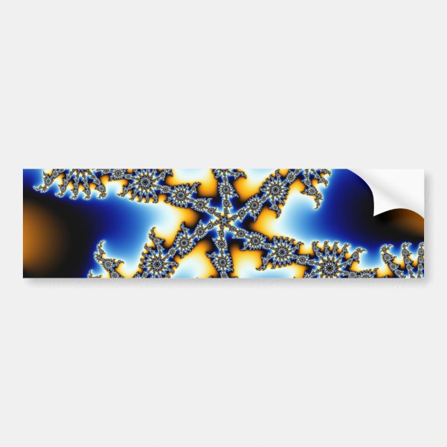 Stellar Snowflake Bumper Stickers (Front)
