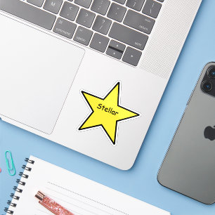 Stellar Star Sticker – Funny Minimal Sticker