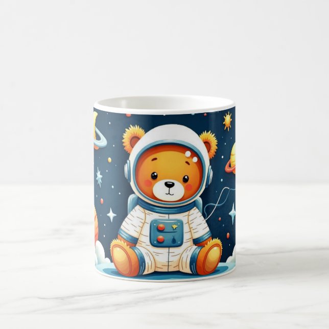Stellar Teddy Space Adventure Coffee Mug (Center)