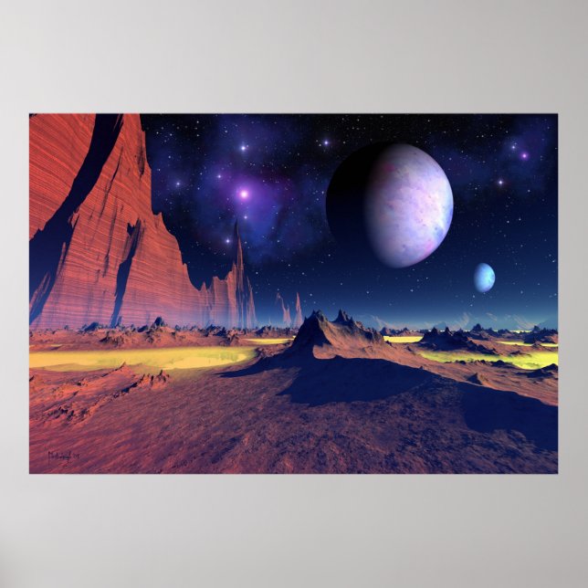 Stellar vista - affiche d'art spatial (Devant)