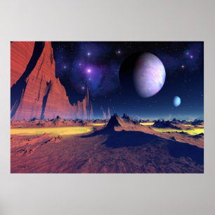 Stellar vista - space art poster