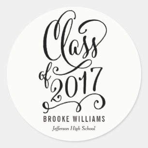 Stellar Year EDITABLE COLOR Graduation Stickers