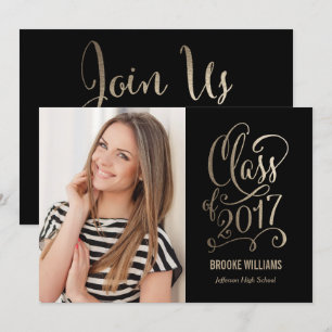 Stellar Year Editable Colour Graduation Invitation