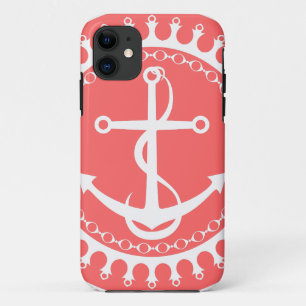 StellaRoot Anchor Down Preppy Pink iPhone 11 Case
