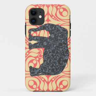 StellaRoot Damask Elephant Vinatge Preppy iPhone 11 Case